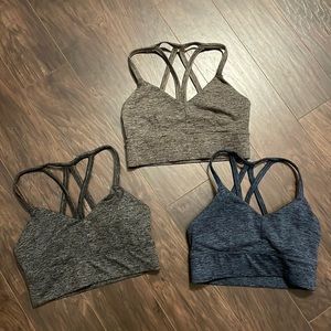 Set of 3 JoyLab Sports Bras, Size XS